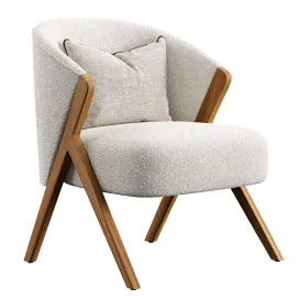 Armchair upholstered zara home